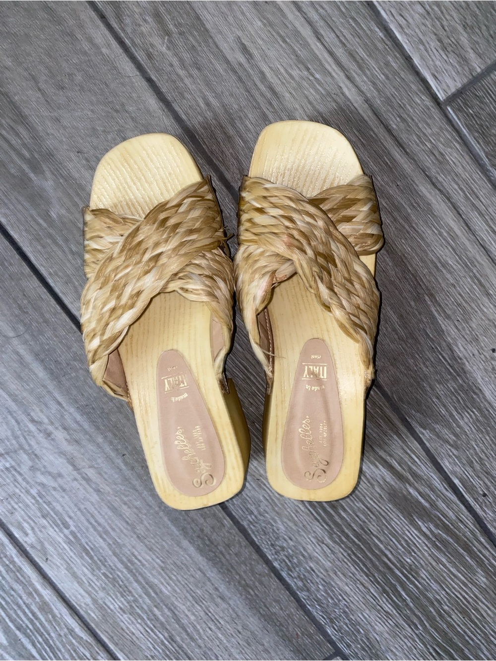 Seychelles Relaxed Woven Slide Sandals in Natural - Women's